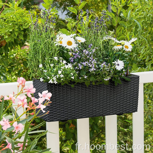 Pots de plantes de boîte de plantation de lit de jardin surélevé en plastique